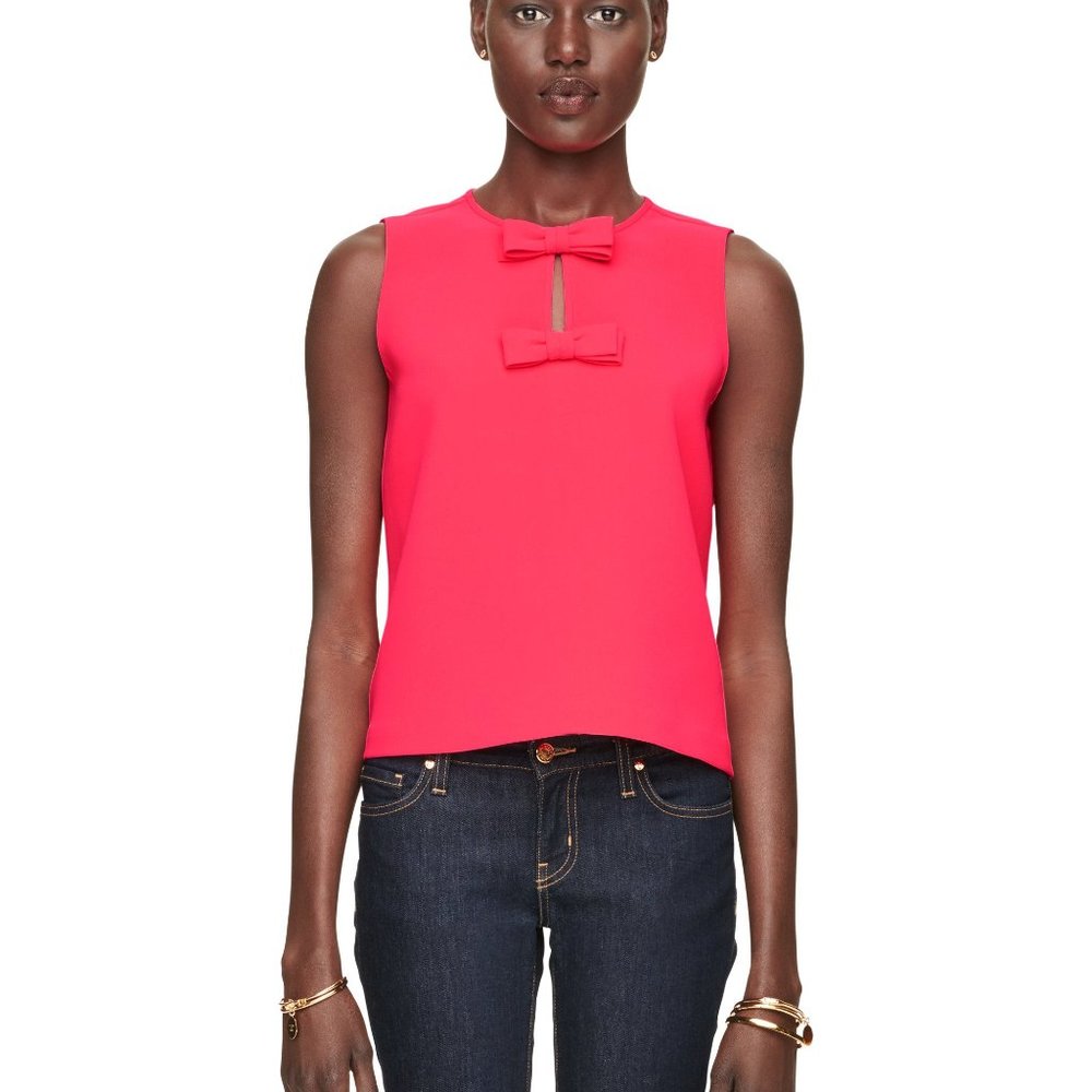 Pink Kate Spade Bow Blouse.